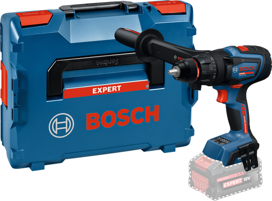 Bosch EXSR18V-150 akku-boremaskine med bærekuffert.